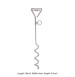 Super Dog Spiral Leash Peg Silver Plated